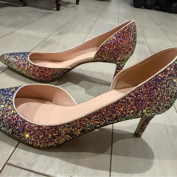 Jcrew Collette D’Orsay pumps in holographic glitter, size 7.5 - Picture 3 of 9